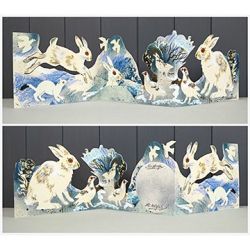 Mark Hearld Winter Wildlife Triple Greetings Card MH1740