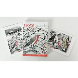 Angela Harding Bringing Back the Tree and Winter Thrush Note Cards NL133