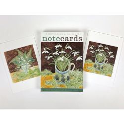 Angie Lewin Snowdrops and Ferns and Snowdrops and Lichen Note Cards NL110