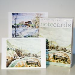 Eric Ravilious New Year Snow and Edward Bawden January Note Cards NL88