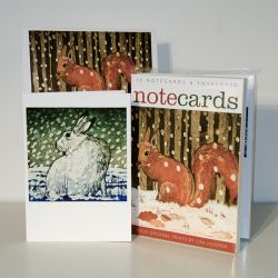 Lisa Hooper Red Squirrel and Mountain Hare Note Cards NL87