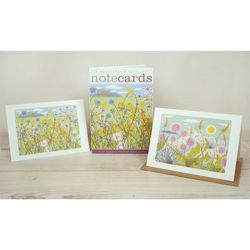 Angie Lewin Machair Plantain and Thrift Note Cards NL108