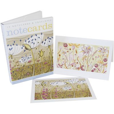 Angie Lewin Agapanthus and Autumn Spey Note Cards NL58