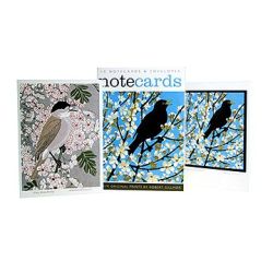 Robert Gillmor Blackbird and Blackcap Note Cards NL79