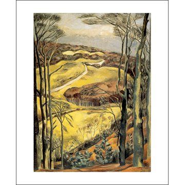 Paul Nash Berkshire Downs Greetings Card NS1684