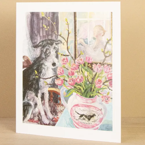 Brita Granström Hilda and Tulips Greetings Card BT3321