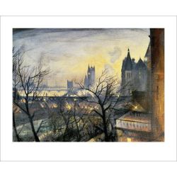 Christopher Nevinson London Twilight from the Adelphi Greetings Card NV3156