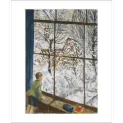 Christopher Nevinson Looking at the Snow Greetings Card NV3310x