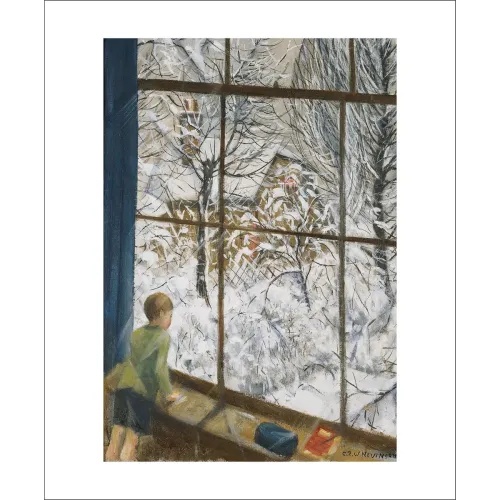 Christopher Nevinson Looking at the Snow Greetings Card NV3310x