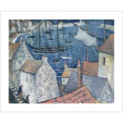 Christopher Nevinson The Old Harbour Greetings Card NV3154