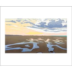 Colin Moore Holkham Tide Pools Greetings Card CM3033