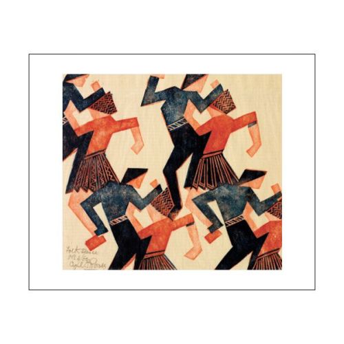 Cyril E Power Folk Dance Greetings Card CY1583