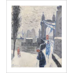 Julian Trevelyan Hammersmith Bridge, Winter Greetings Card TV3312x