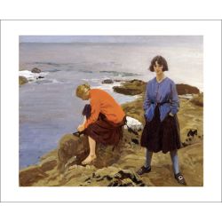 Laura Knight By the Shore Greetings Card LK3092