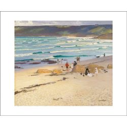 Laura Knight Sennen Cove Cornwall Greetings Card LK3105