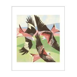 Lisa Hooper Red Kites Laurieston Greetings Card LH1930