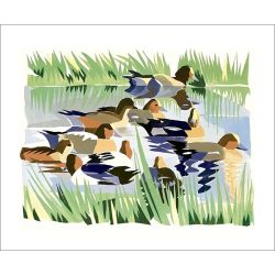 Lisa Hooper Wigeon Greetings Card LH3026