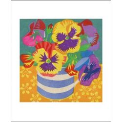 Matt Underwood Pansies Greetings Card MU1852