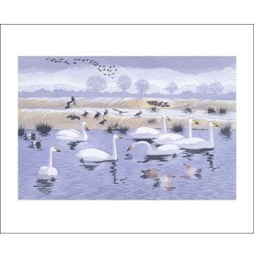 Niki Bowers Seven Swans Greetings Card NB1995