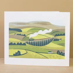 Oliver Raw Ribblehead Viaduct Greetings Card OR3328