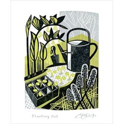 Clare Curtis Planting Out Greetings Card CC1271