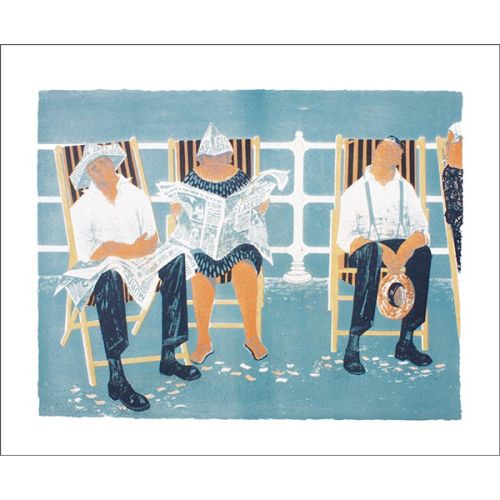 Robert Tavener Deckchairs Greetings Card RT3107