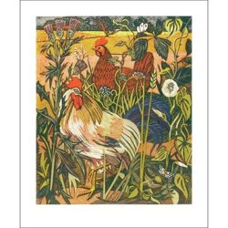 Rupert Shephard Cock and Hen Greetings Card RS2078