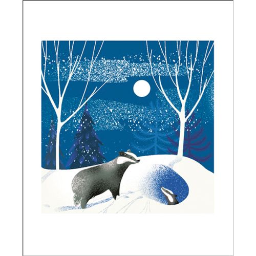 Sally Elford Badgers Greetings Card SE3072X