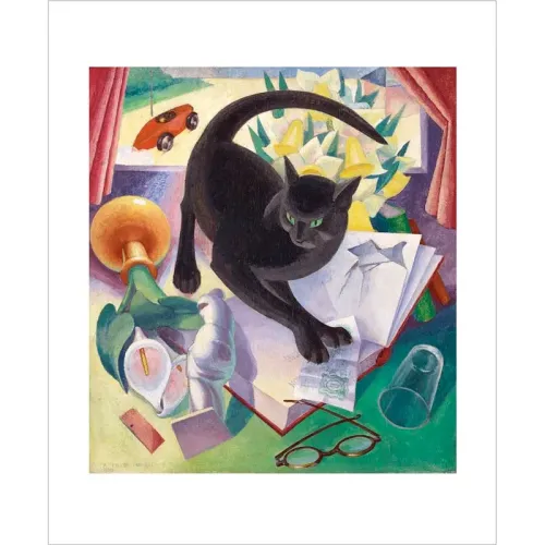 Angus Miller Parker The Uncivilised Cat Greetings Card AG3212