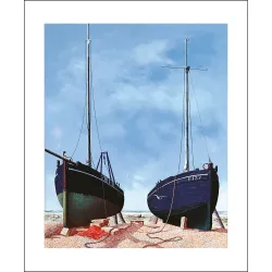 Tristram Hillier Whitstable Oystermen Greetings Card TP3280