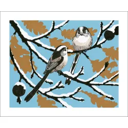 Robert Gillmor Winter Longtail Greetings Card RG3306x
