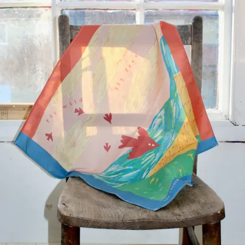 Ark Colour Design Cotton Bandana Flying Birds