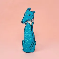 Ark Leather Bookmark Dog Tails Turquoise