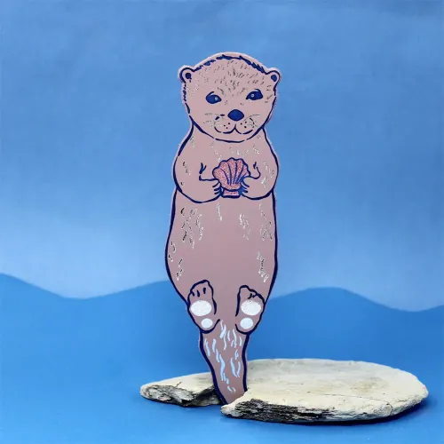 Ark Leather Bookmark Otter Dusty Pink