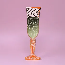 Ark Leather Bookmark Wine Glass Pale Pink