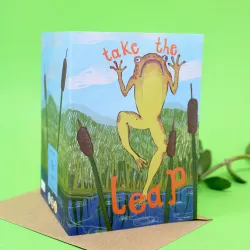 Ark Take the Leap Frog Greetings Card