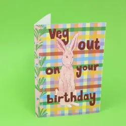 Ark Veg Out On Your Birthday Card