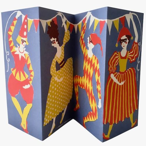 Cambridge Imprint Commedia dell’Arte Greetings Card