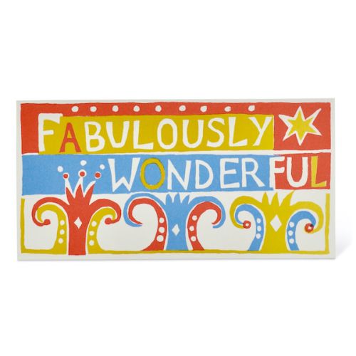 Cambridge Imprint Fabulously Wonderful Greetings Card