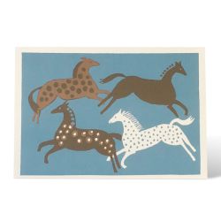 Cambridge Imprint Four Horses Greetings Card