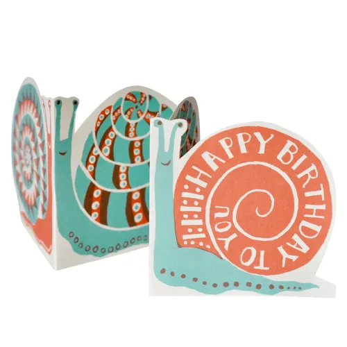 Cambridge Imprint Happy Birthday Snail Mail Card