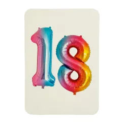 Canonbury Press Balloon Number 18 Greetings Card