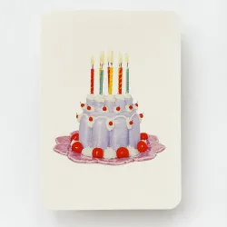 Canonbury Press Lavender Cream Blancmange Greetings Card