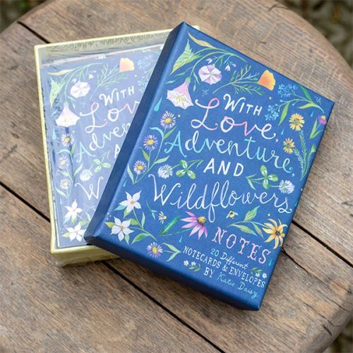 Katie Daisy With Love Adventure and Wildflowers Note Cards