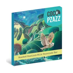 Coco Pzazz Roasted Hazelnut Milk Chocolate Bar Night Owl Flight