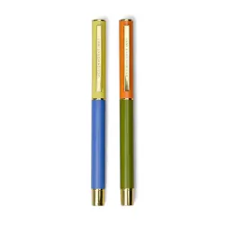 Designworks Colour Block Pen Set Cobalt and Green