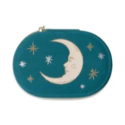 Designworks Oval Jewllery Case Teal Moon