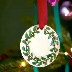Emma Bridgewater Holly Tiny Plate Christmas Decoration
