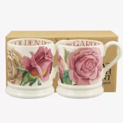 Emma Bridgewater Roses All My Life Pair of Mugs Boxed