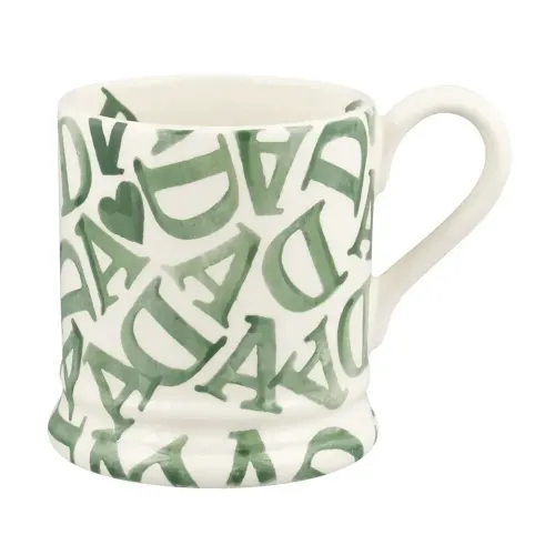 Emma Bridgewater Dad Green Half Pint Mug